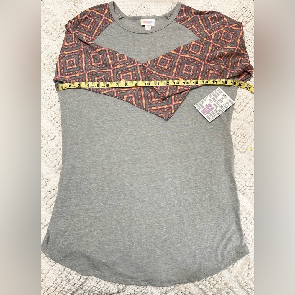 LuLaRoe Randy Raglan Baseball Tee Medium Vintage NWT